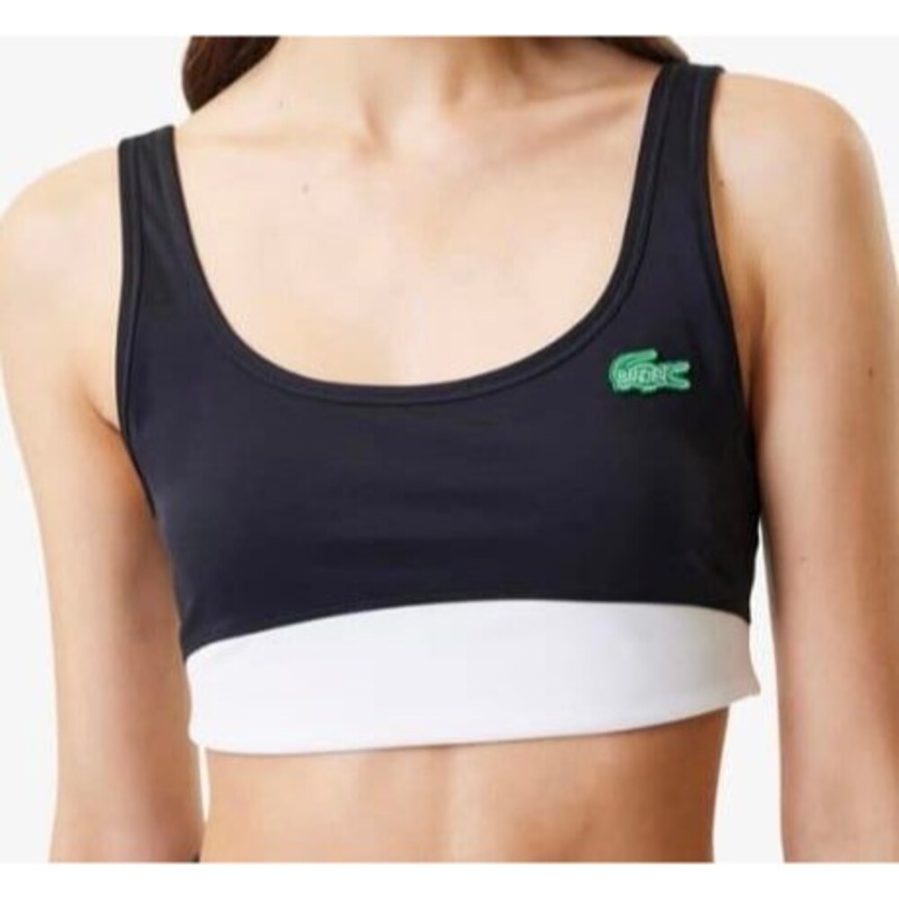 Lacoste X Bandier All Motion Colorblock Sports Bra Size XL New With Tag